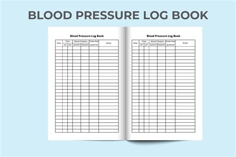 Blood Pressure Log Book Interior Blood Pressure Logbook And Pulse