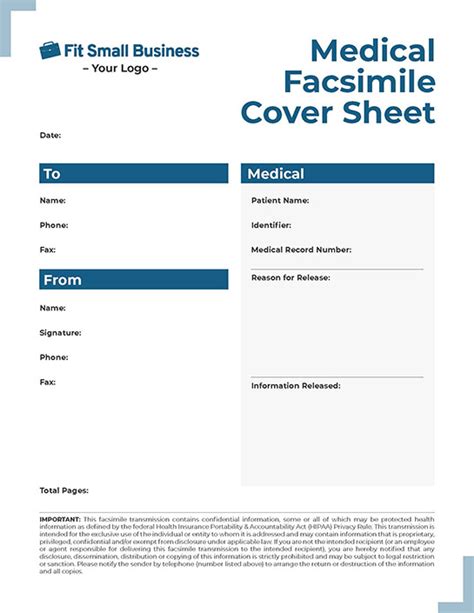 3 Fax Cover Sheet Templates For Small Businesses Free Download