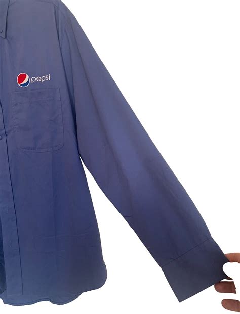 Pepsi Aramark Work Shirt Uniform Employee Long Sleeve Gem