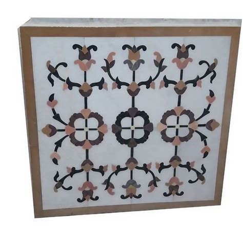 Marble Inlay Flooring Thickness Mm Size Cm At Rs