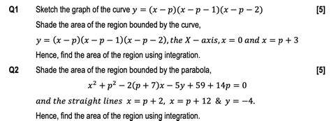 Solved Sketch The Graph Of The Curve Y X P X P 1 X P 2 Shade The Area Of The Region