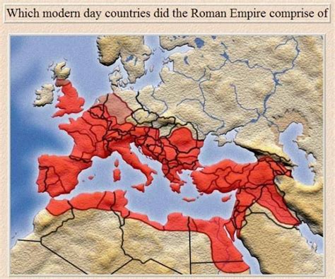 Roman Empire Map Over Modern Map