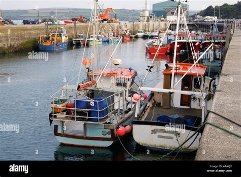 Fishing Boats In Padstow Harbour Cornwall Uk Stock Photo Alamy