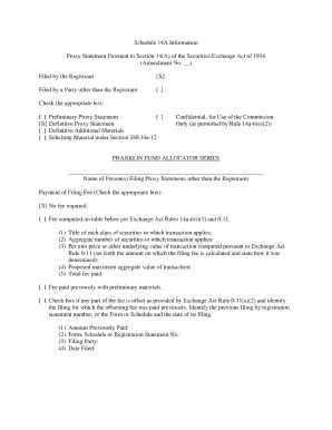 Fillable Online Filed By The Registrant X Filed By A Party Other Than