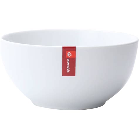 Essentials Dinnerware Large Bowl Porcelain White Each Woolworths