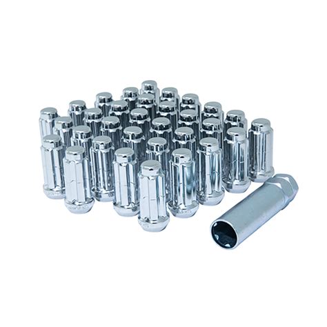 Small Diameter Spline Duplex Lug Nuts And Locks 1316 And 78 Dual Hex Key 14mm X 150