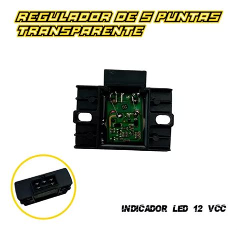 Regulador De 5 Puntas Indicador Led Para Moto Ybr 125 Fz 16 Cuotas