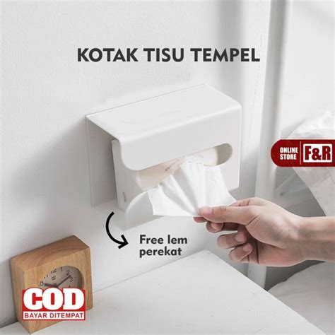 Tempat Tisu Dapur Tempel Dinding Kotak Tissue Toilet Wadah Tissu Mobil