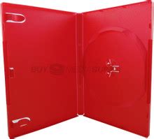 14mm Standard Red 1 Disc DVD Case - BuyMediaSupply.com