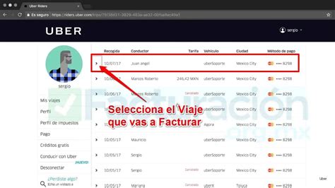 Uber Facturas Electrónicas Como Facturar online