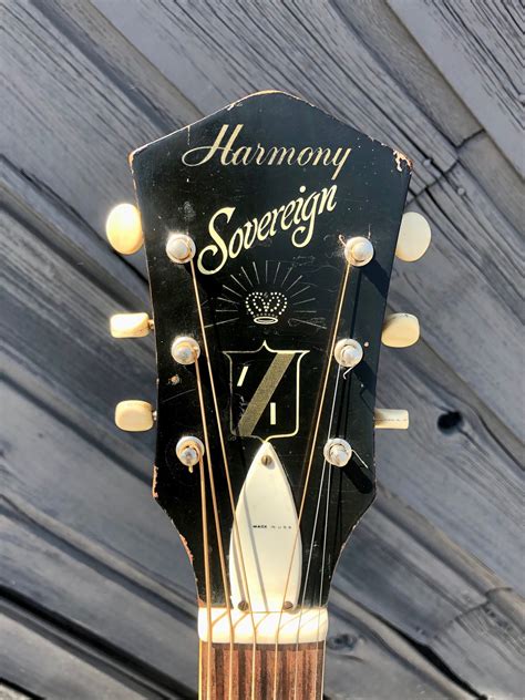 Harmony Sovereign H1260 Acoustic Guitar Wx Brace Mod Ca1960 The