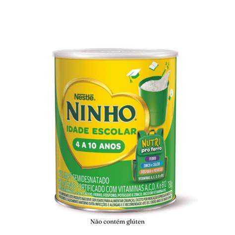 Ninho Fases 4 A 10 Anos - Nestle Ninho Idade Escolar - 4 a 10 anos 750g | Shopee Brasil