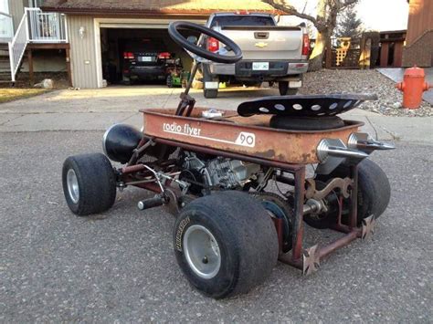 Whitesol Gas Powered Skateboard Custom Radio Flyer Wagon Go Kart Ideas