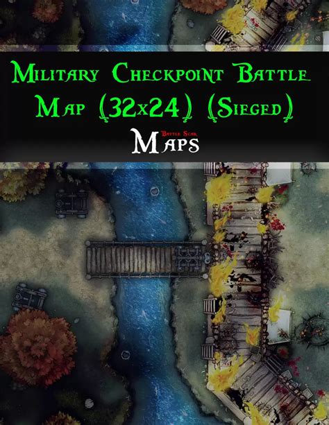 Military Checkpoint Battle Map X Sieged Version Battle Scar