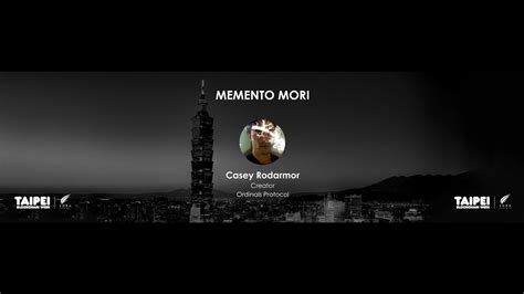 Casey Rodarmor Creator Of Ordinals Protocol MEMENTO MORI