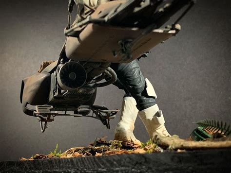 BANDAI 1 12 Speeder Bike On Endor Display By Nicolas Huguet Endor