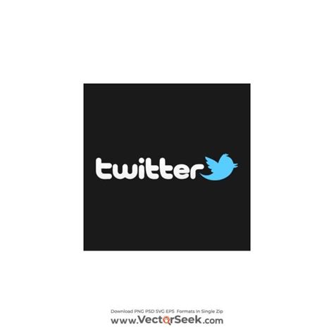 Twitter with Black Background Logo Vector - (.Ai .PNG .SVG .EPS Free Download)