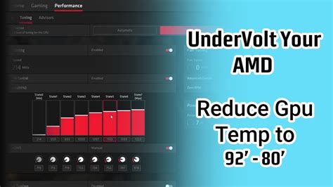 How To Undervolt AMD Radeon Step By Step Guide Reduce CPU