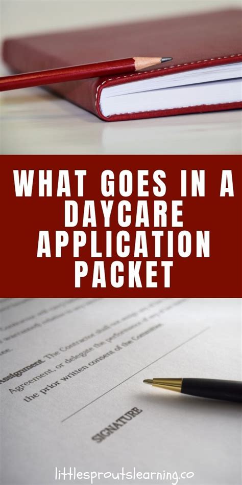 Daycare Application Packet For New Daycare Enrollment Artofit