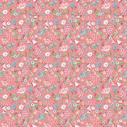 Freshly Picked Raspberry Fabric Garden Party Collection by Poppie Cotton