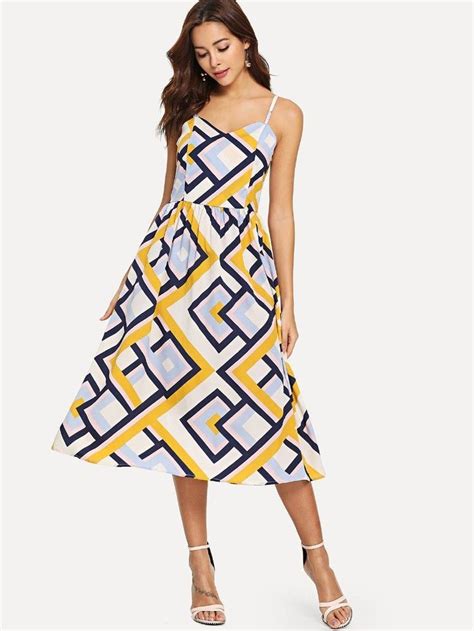 Trendy Geometric Print Dress You Must Buy Now Geometric Print