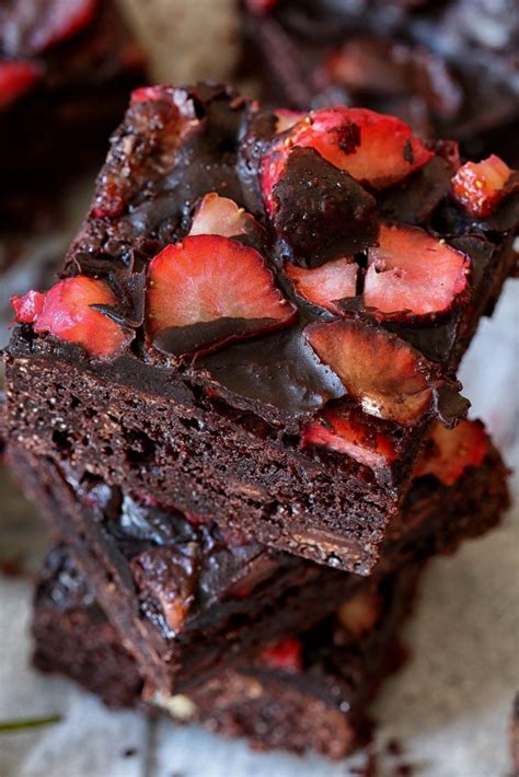 Valentines Chocolate Covered Strawberry Brownies Neta Cooks Recipe