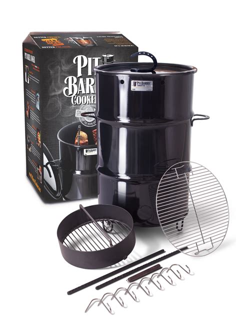 Pit Barrel Cooker Smoker 30 Gallon Steel Drum Charcoal Bbq Grill