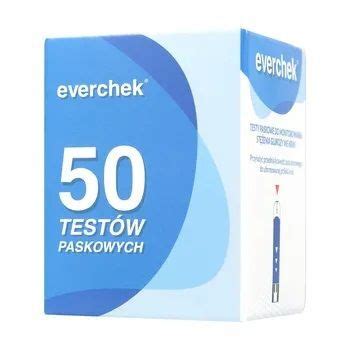 Test paskowy do monitorowania stężenia glukozy we krwi Everchek 50