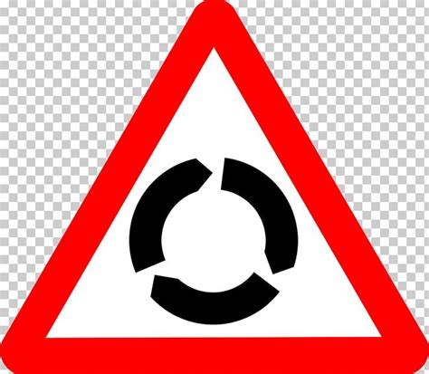 The Highway Code Traffic Sign Roundabout Road Warning Sign PNG, Clipart ...