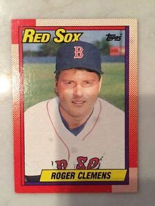 1990 Topps Roger Clemens Boston Red Sox 245 Baseball Card EBay