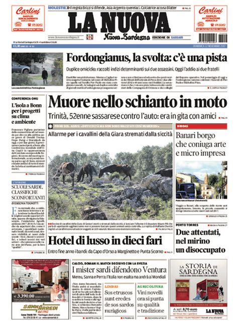 Le Prime Pagine Di Domenica 12 Novembre 2017 Il Post