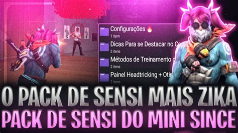 Pack Mais Brabo Pack De Sensi Do Mini Since O Mais Xitado Do Ff