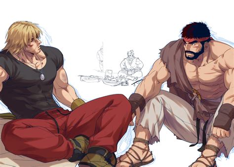 Ryu Ken Masters Akuma And Gouken Street Fighter And More Drawn