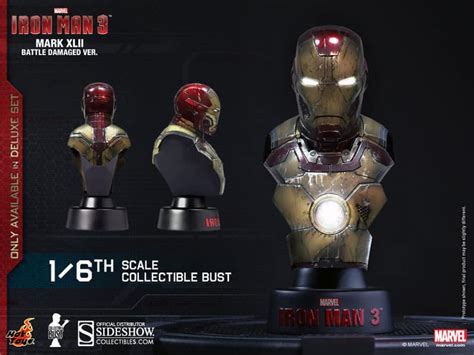 Set De 8 Bustes Serie 1 Deluxe 1 6TH Scale Collectibles Iron Man 3 HOT TOYS Cawette Jones