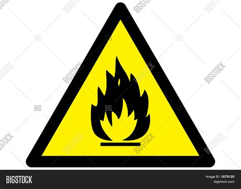 Fire Hazard Warning Vector & Photo (Free Trial) | Bigstock