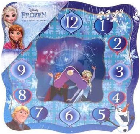 Disney Frozen Houten Puzzel Klok Bol