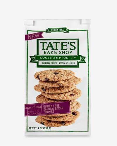 Tate's Bake Shop Gluten Free Oatmeal Raisin Cookies, 7 oz - Fred Meyer