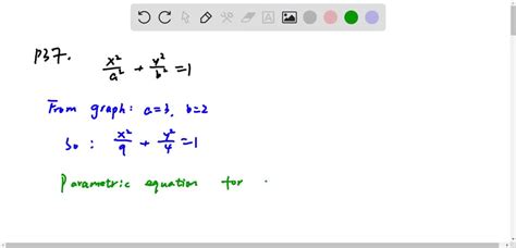 Solved Find Parametric Equations That Define The Plane Curve Shown