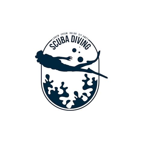 Scuba Diving Logo Premium Vector