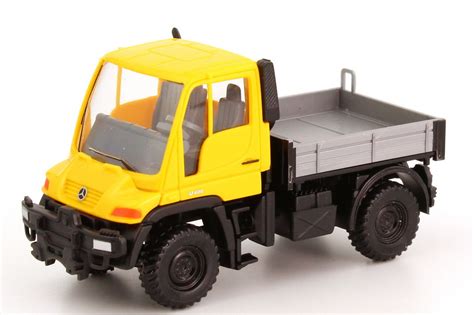 Mercedes Benz Unimog U400 Gelb Wiking 37201 In Der 1zu87 Modellauto