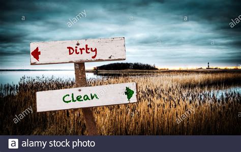 dirty  clean  res stock photography  images alamy
