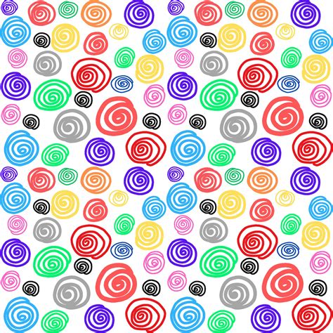 abstract colorful spiral line art doodle pattern background 34727331 ...