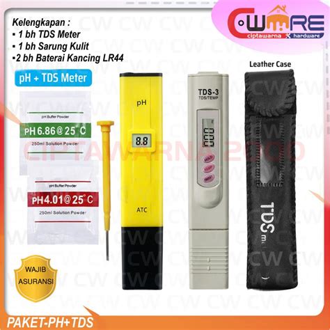 Jual Paket Alat Ukur Ph Meter Tds Tester Digital Air Akuarium