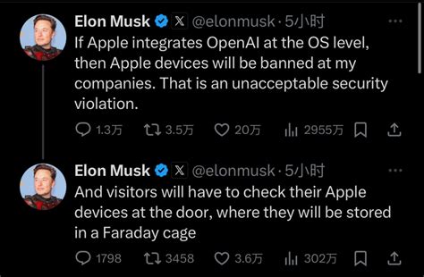 苹果新“筹码”曝光，但与openai的合作却遭马斯克炮轰腾讯新闻