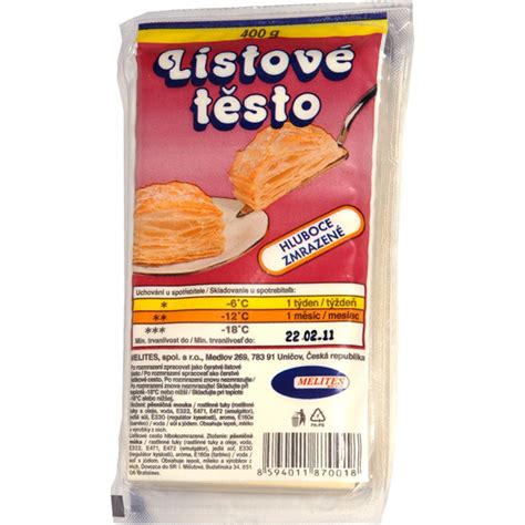 Listové Těsto 400g Mražené