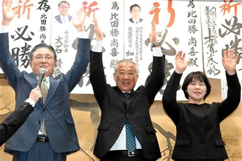 「持続可能な島づくりを」 長崎・対馬市長選で3選した比田勝氏｜【西日本新聞me】