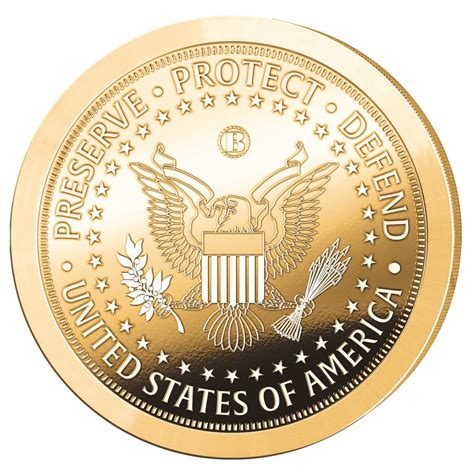 The Donald Trump Presidential 9K Gold Coin - Hammacher Schlemmer