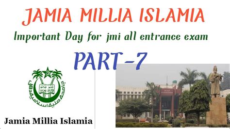 Jamia Millia Islamia Important Day For B E Unani Pharmacy M Ed Mass