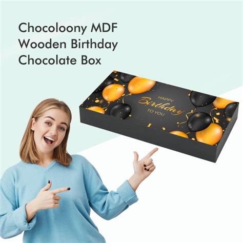 Chocoloony Happy Birthday Chocolate T Box 18pc Milk Assorted