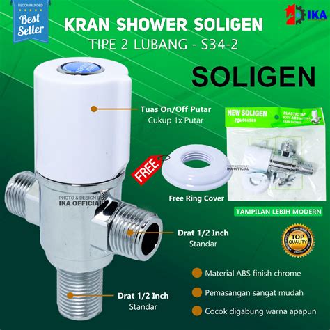 Jual Stop Kran Kloset Soligen Cabang Single Double Pvc Jet Shower